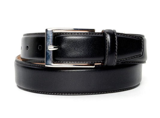 Black Classic Dress Belt - Warfield & Grand Popular