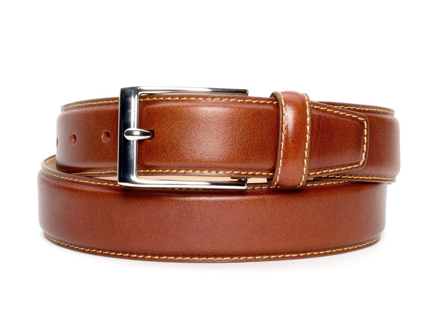 Cognac Classic Dress Belt - Warfield & Grand Latest